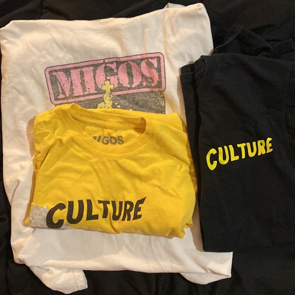 Two legit Migos concert tshirts! S and M  culture young rich nation tour